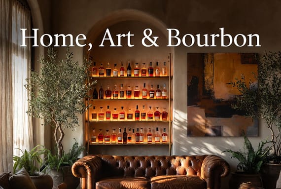 Home, Art & Bourbon: The 2026 Trend Turning Bourbon Rooms into Living Art Galleries