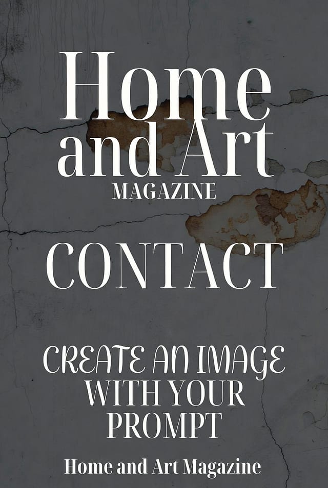 Home and Art Magazine: Contact