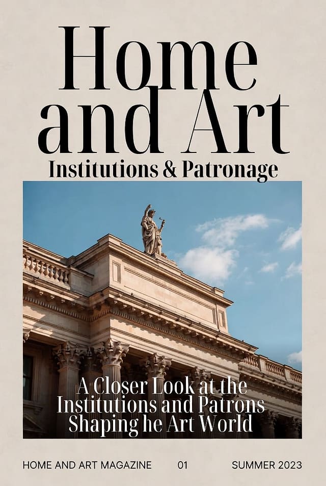Home and Art Magazine: Institutions & Patronage